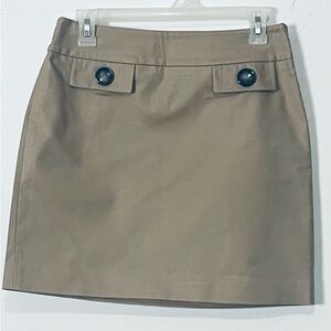 Michael Kors Khaki Short Skirt